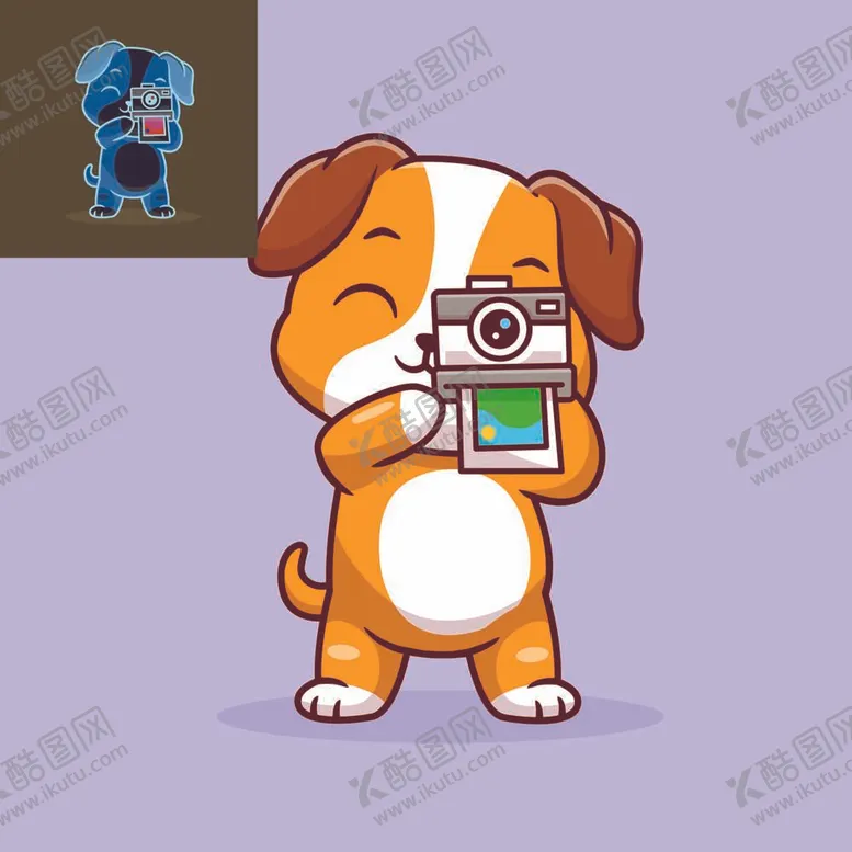 编号：34430912012138543027【酷图网】源文件下载-矢量卡通小狗