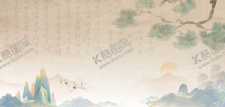 编号：64993707121230007227【酷图网】源文件下载-古风书法背景