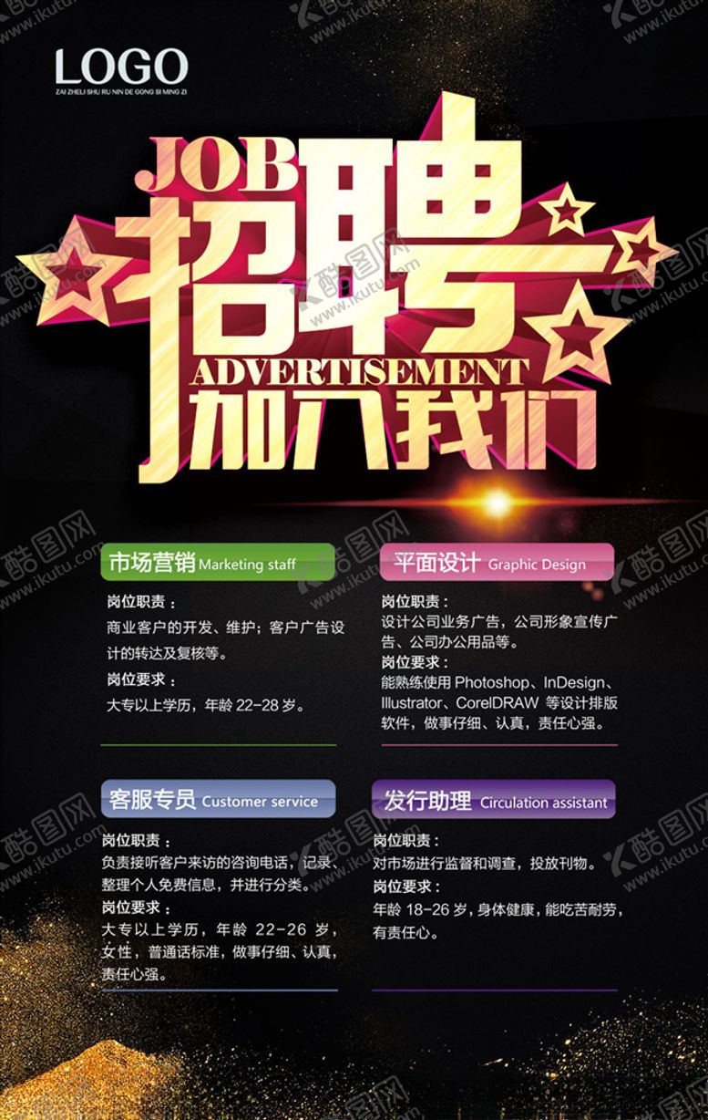 编号：19808909151603108355【酷图网】源文件下载-招聘海报