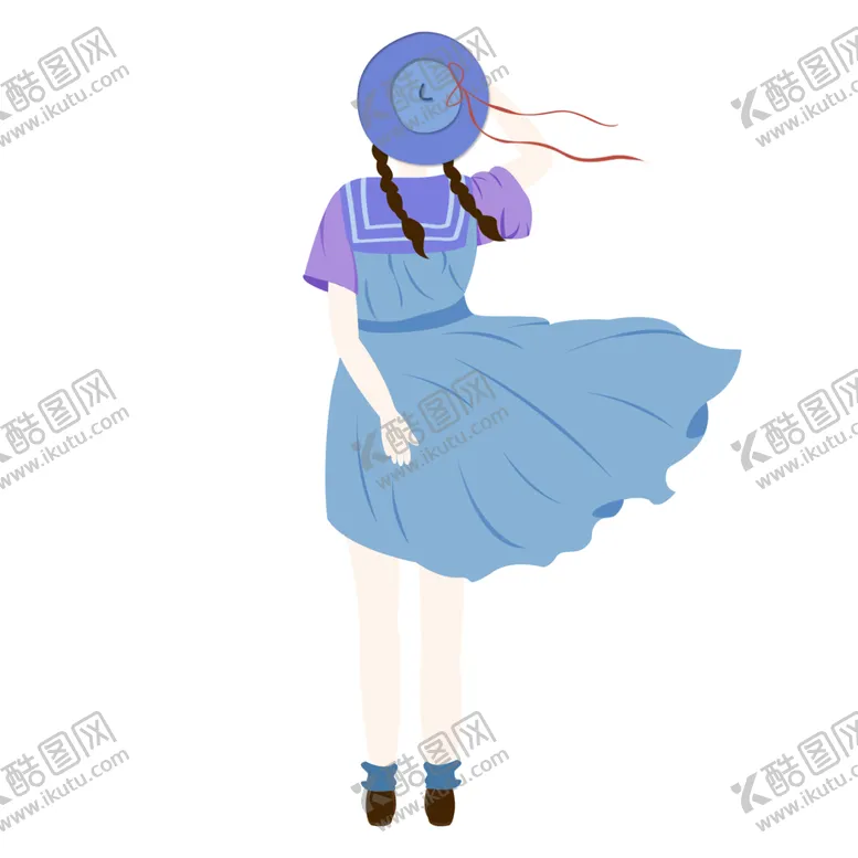 编号：37529304191116013025【酷图网】源文件下载-彩绘人物背影