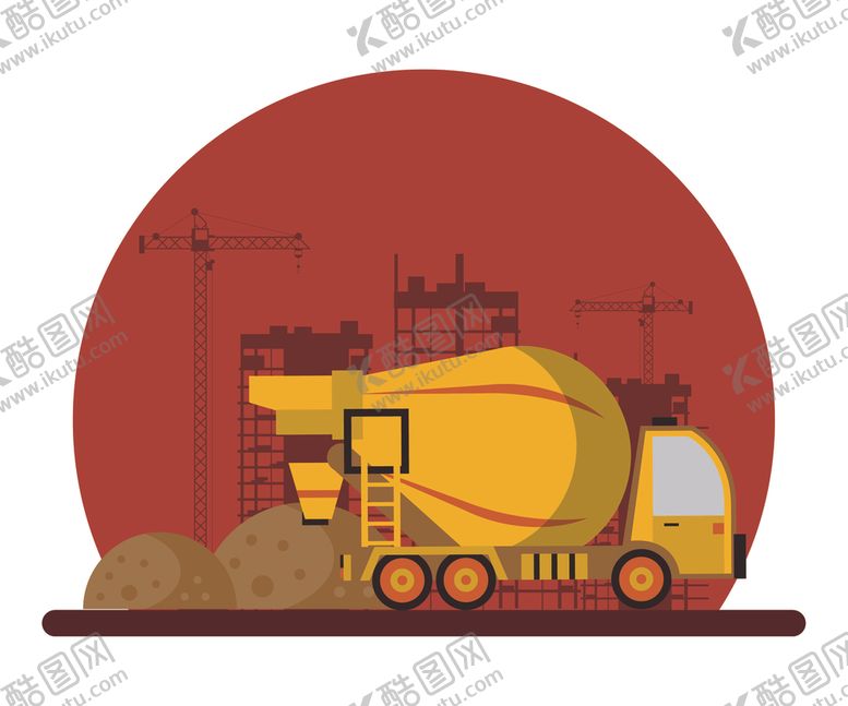 编号：95280910140836501906【酷图网】源文件下载-扁平建筑插画