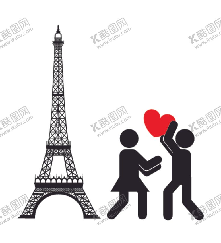 编号：80775810211814396061【酷图网】源文件下载-情侣卡通小人心形设计背景爱心