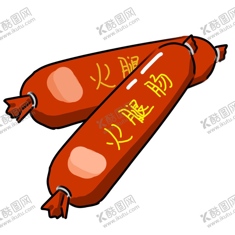编号：65298709241256139023【酷图网】源文件下载-卡通火腿肠