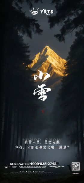 小雪地产夜店节气海报