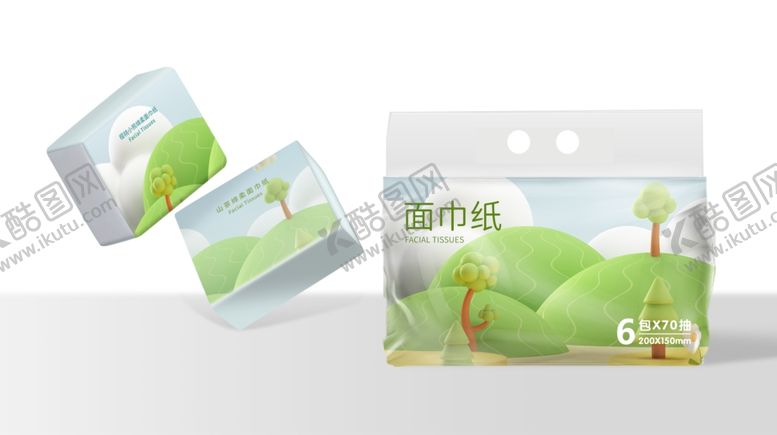 编号：78402502100831566920【酷图网】源文件下载-面巾纸包装效果图