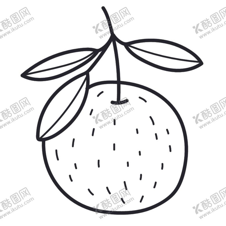 黑白手绘素材画美术花纹线描
