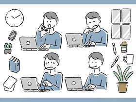 上班族的日常办公场景