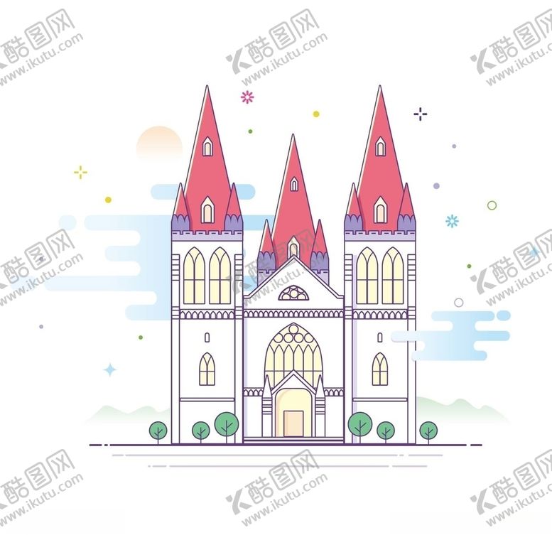 编号：60072507060734042554【酷图网】源文件下载-失量城堡