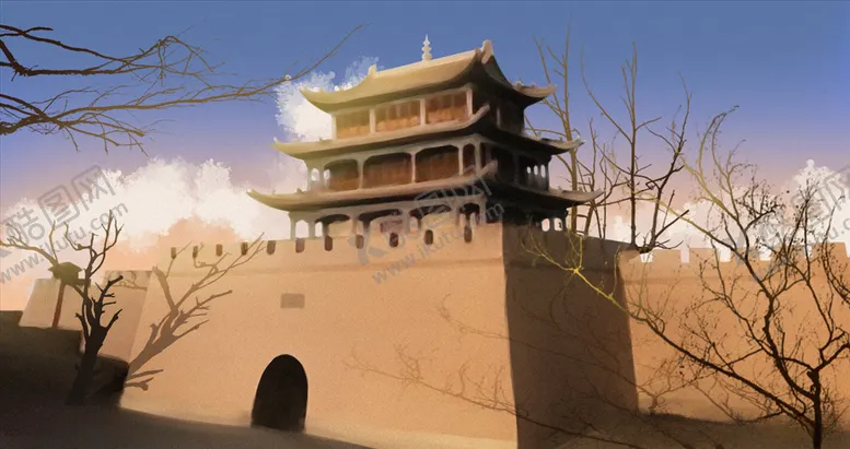 编号：81903304170406408100【酷图网】源文件下载-古风建筑