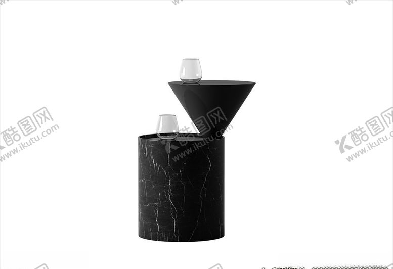 编号：22630203200910282743【酷图网】源文件下载-3D角几模型边几模型