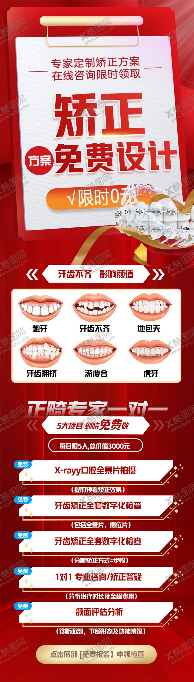 编号：27753306151703122618【酷图网】源文件下载-矫正方案免费设计长图