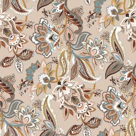 花卉鸟类图案的精美织物