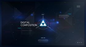 科技感海报背景