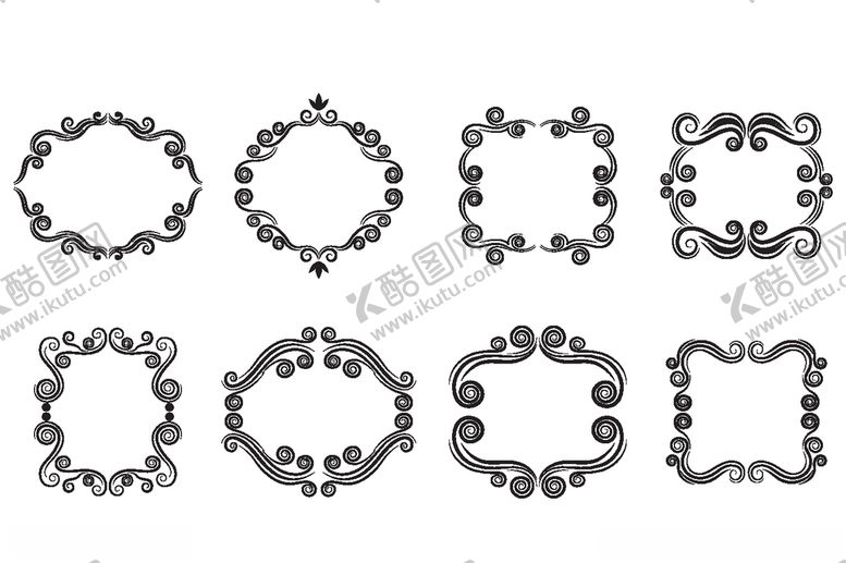 编号：33359009101923049434【酷图网】源文件下载-创意花花纹花边边框素材