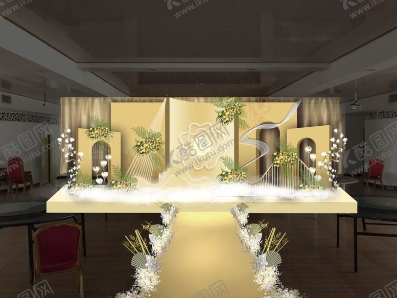 编号：80754509171233249307【酷图网】源文件下载-婚礼舞台
