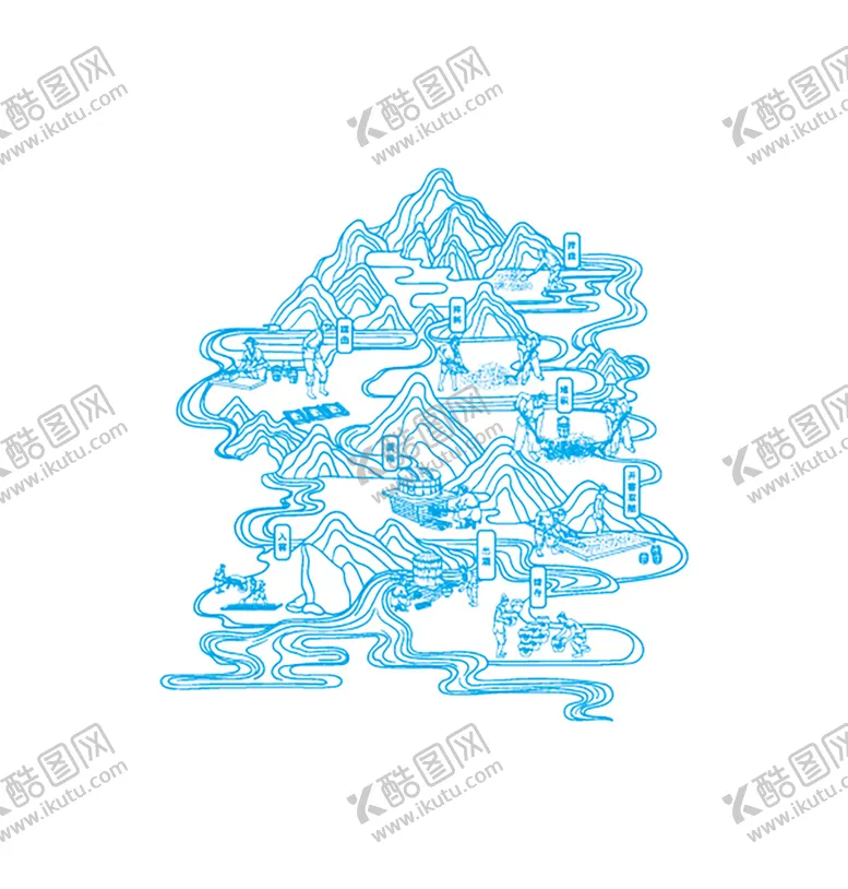 编号：83729109221558311358【酷图网】源文件下载-山水 酿酒图