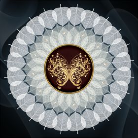 欧式叶子花纹装饰画