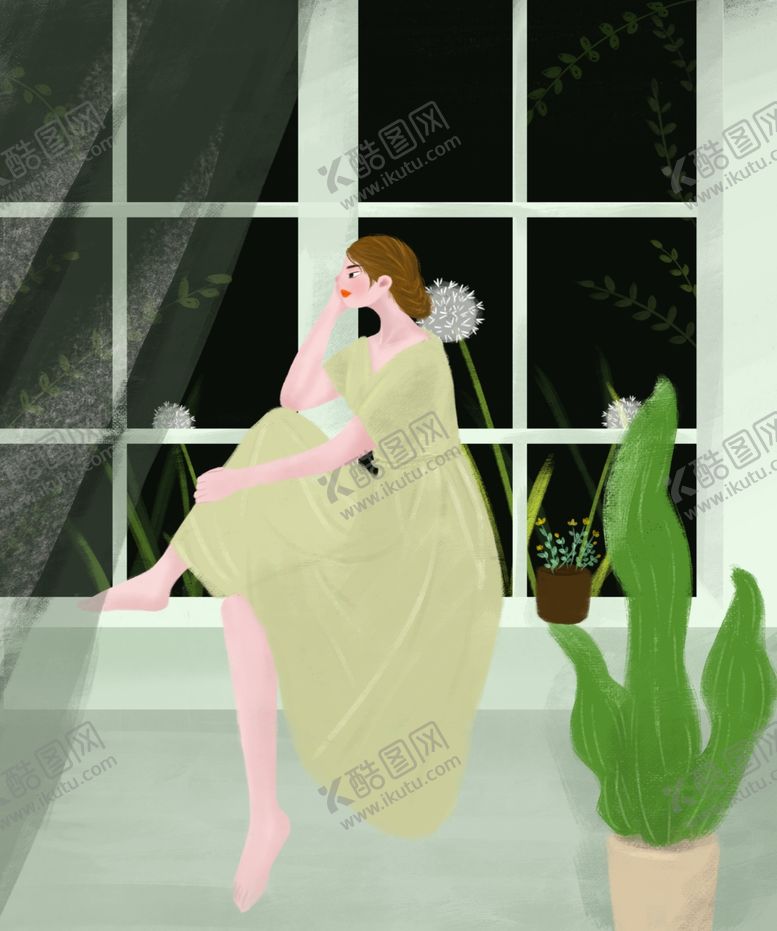 编号：42961803311405466572【酷图网】源文件下载-窗台一角