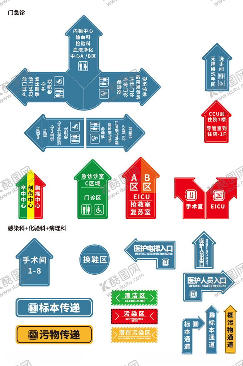 编号：94434609221738228163【酷图网】源文件下载-医院地贴