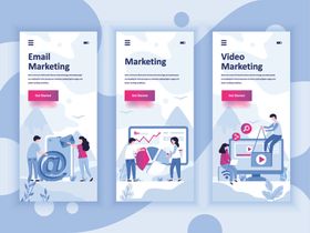 时尚3D立体插画海报