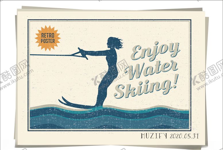 编号：19703909171839032337【酷图网】源文件下载-冲浪女孩海报画