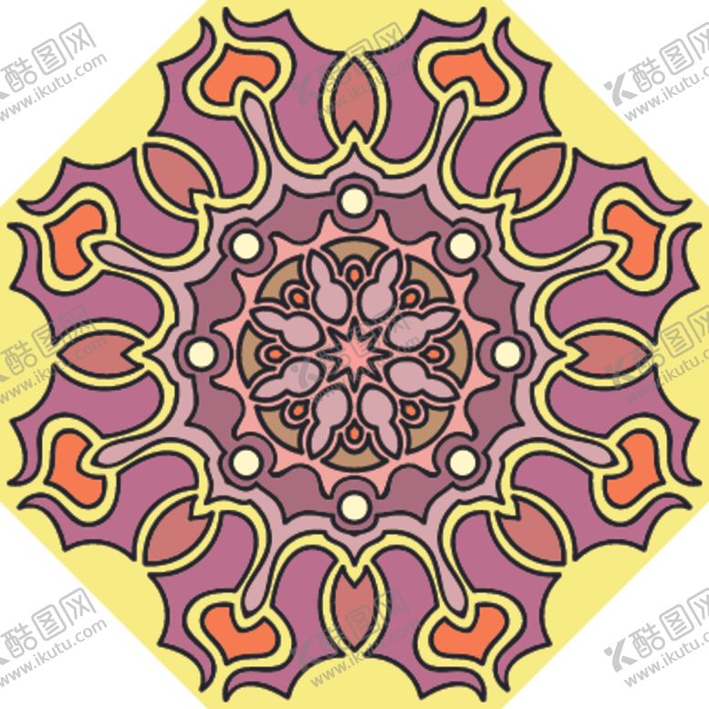 编号：50196810041151367201【酷图网】源文件下载-古典少数民族花纹底纹矢量