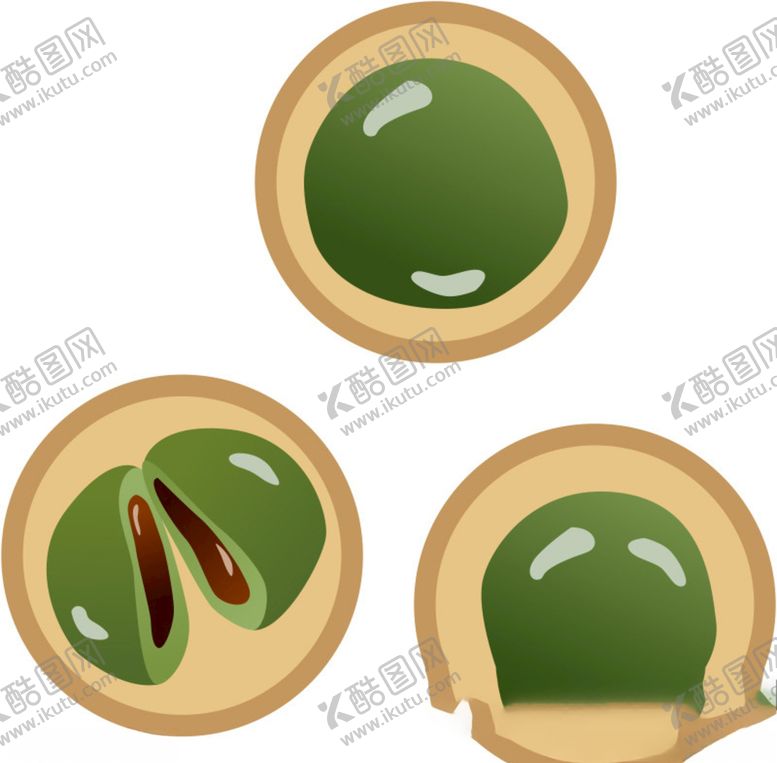 编号：11969209280954456250【酷图网】源文件下载-手绘青团插画图片