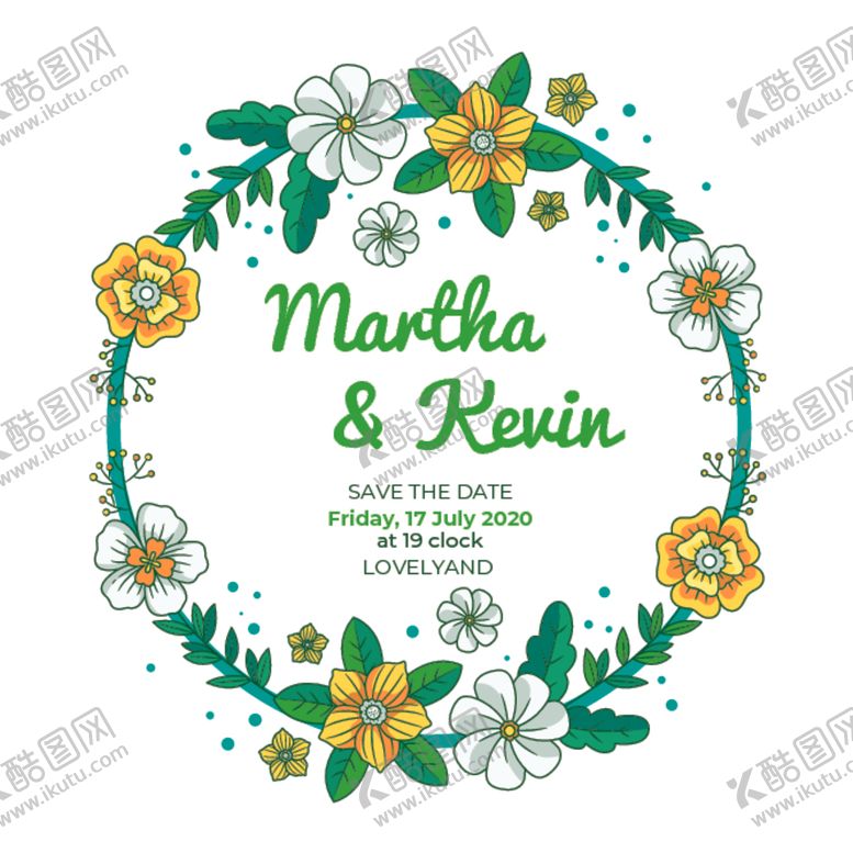 编号：96427510092002049015【酷图网】源文件下载-植物花环