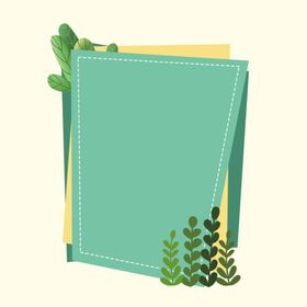绿色植物叶子边框