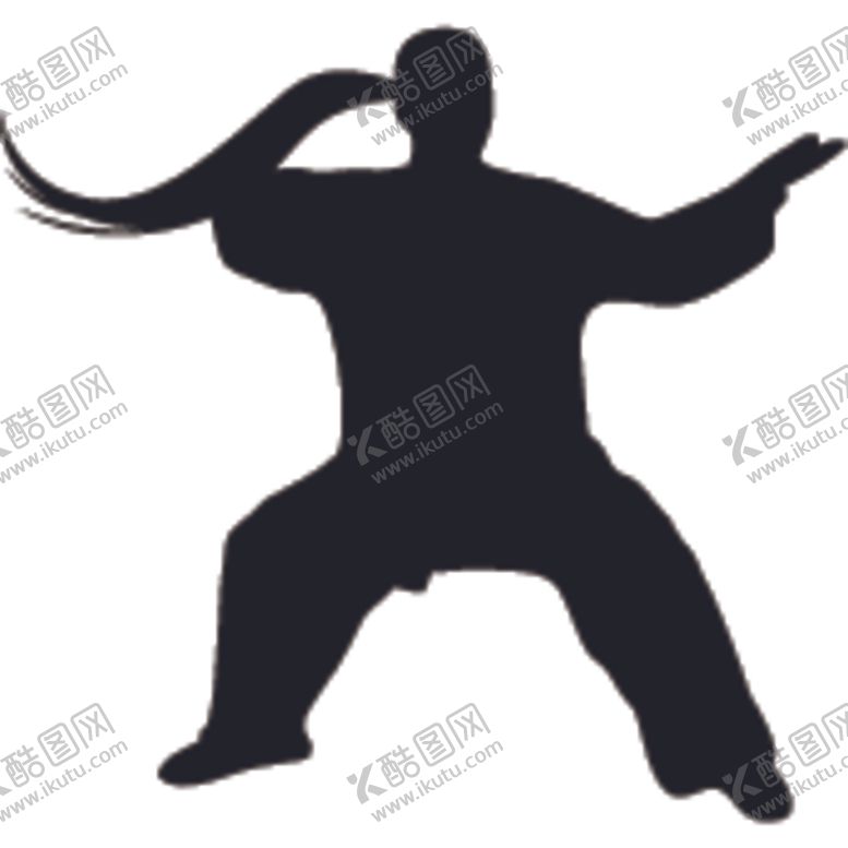 编号：78472207021059042229【酷图网】源文件下载-武术格斗剪影