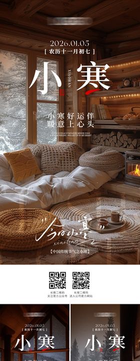 小寒节气系列海报