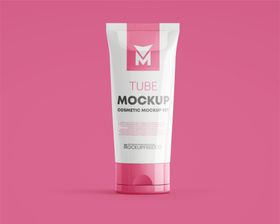 洗面奶包装贴图样机