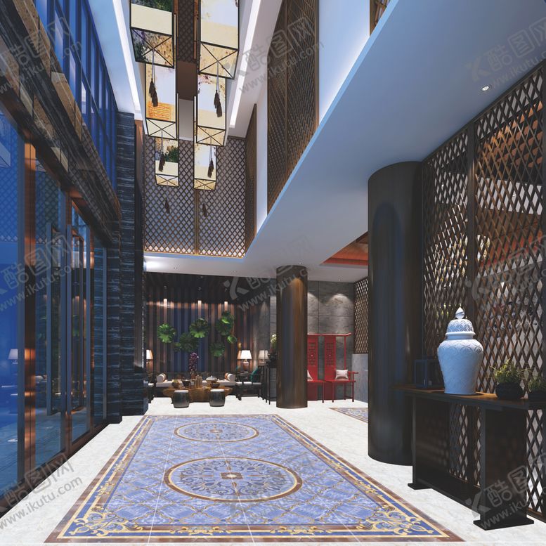 编号：77530009220047064225【酷图网】源文件下载-中式无限拼效果图