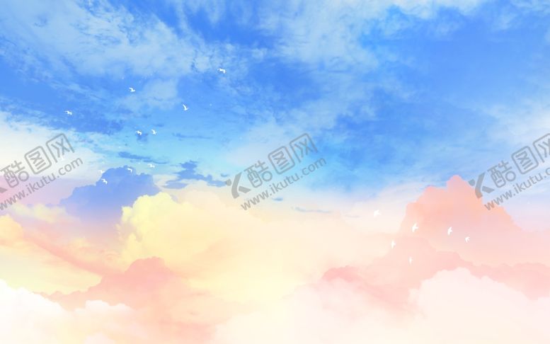 编号：10037901121838068763【酷图网】源文件下载-唯美云朵天空背景图片