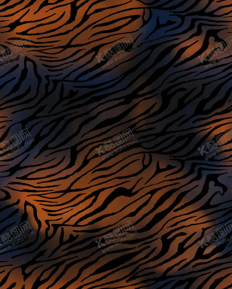 编号：25249904212032062687【酷图网】源文件下载-大牌虎纹图案布料纹理