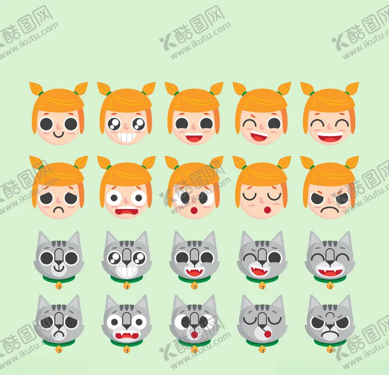 编号：99630906271847419304【酷图网】源文件下载-不同表情