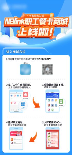 职工商城上线海报