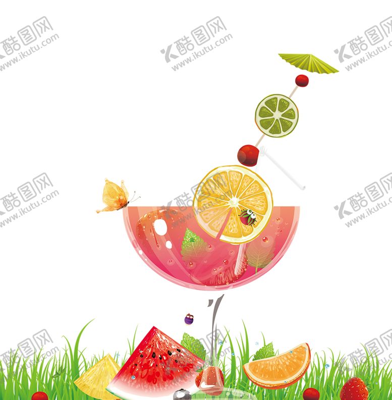 编号：99193206280854541828【酷图网】源文件下载-水果杯素材