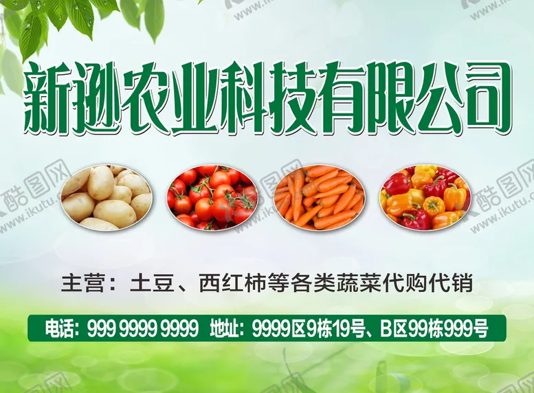 编号：16941601251540198948【酷图网】源文件下载-蔬菜广告
