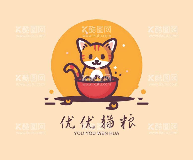 编号：75499312301445219563【酷图网】源文件下载-猫粮logo