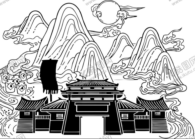 编号：58912709190435200289【酷图网】源文件下载-手绘山