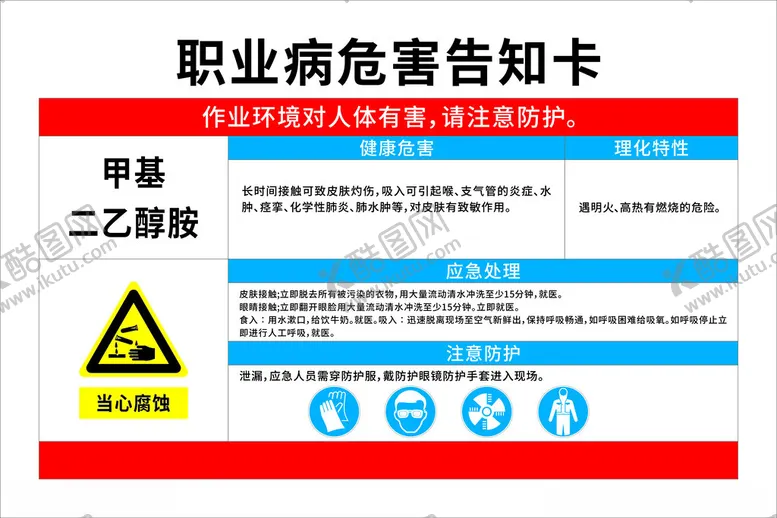 编号：32883511282203502446【酷图网】源文件下载-职业危害告知卡