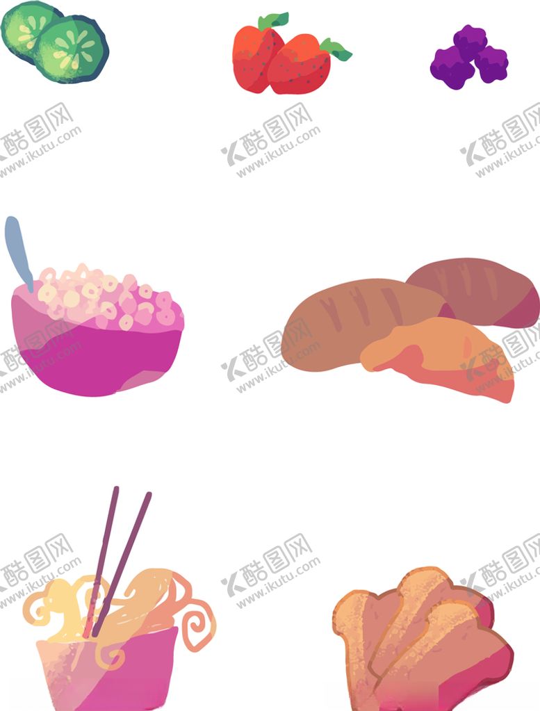 编号：55396910272347426939【酷图网】源文件下载-矢量厨房蔬菜食品素材