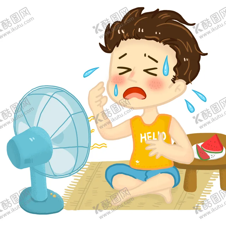 编号：41302510080050040964【酷图网】源文件下载-卡通吹风扇