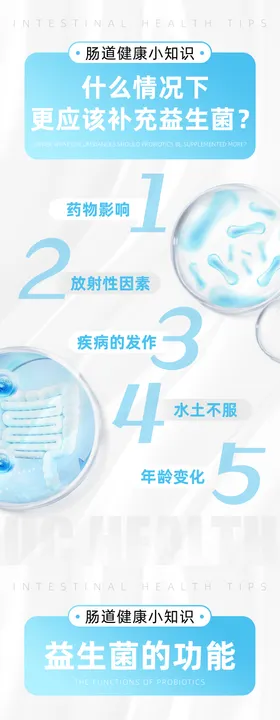 肠道健康小知识海报