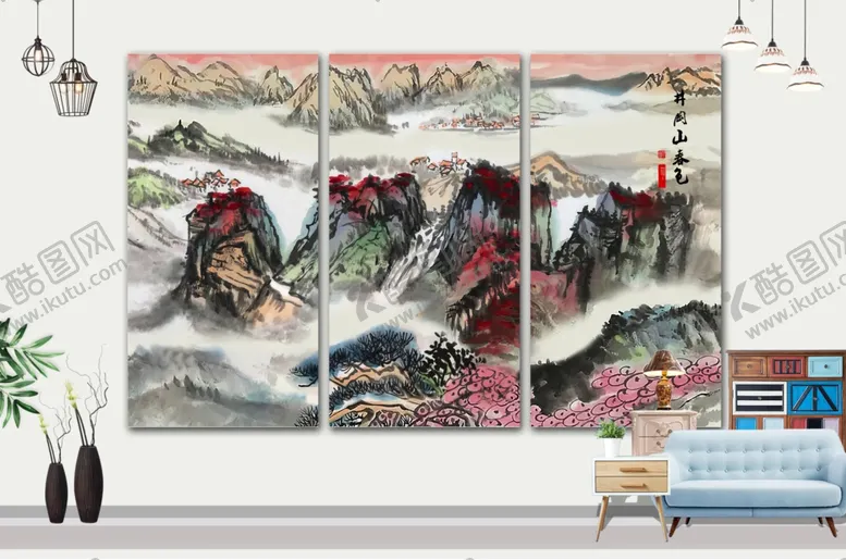编号：50336106300234571187【酷图网】源文件下载-山水画