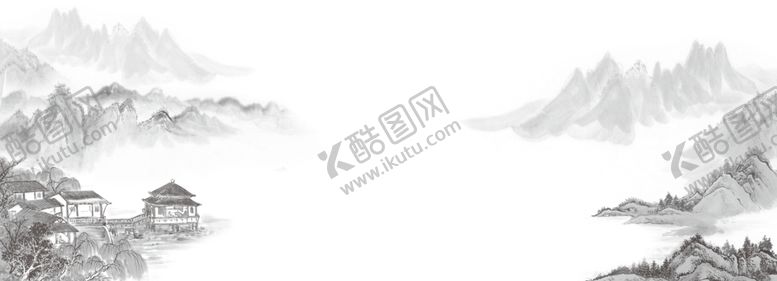 编号：86401005100230432513【酷图网】源文件下载-中国风山水水墨画