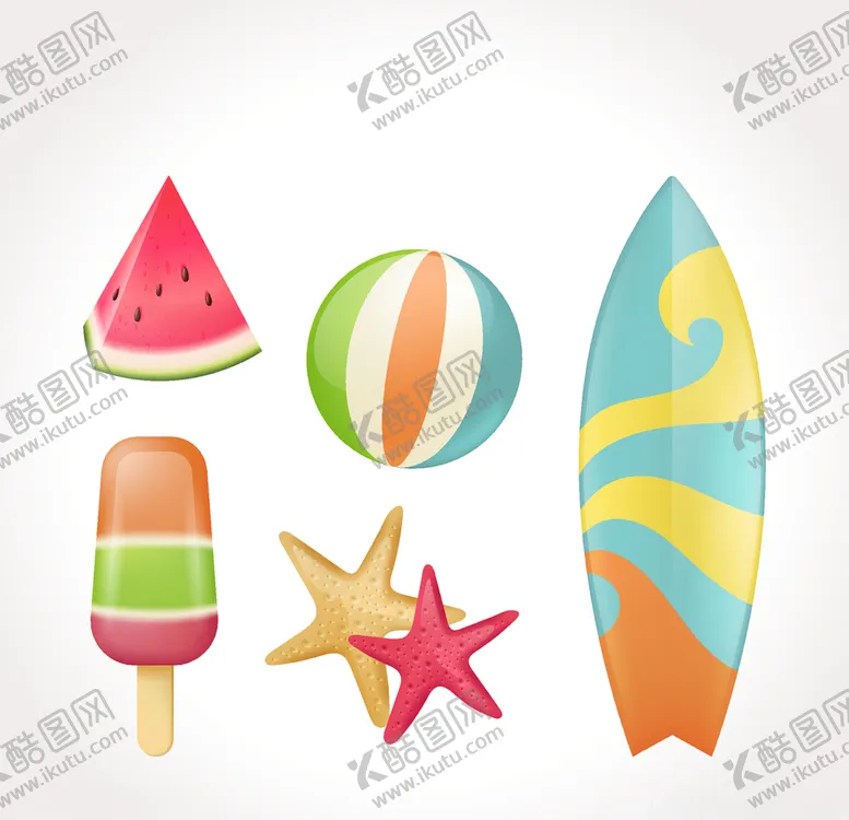 编号：58386506260025224979【酷图网】源文件下载-夏日元素