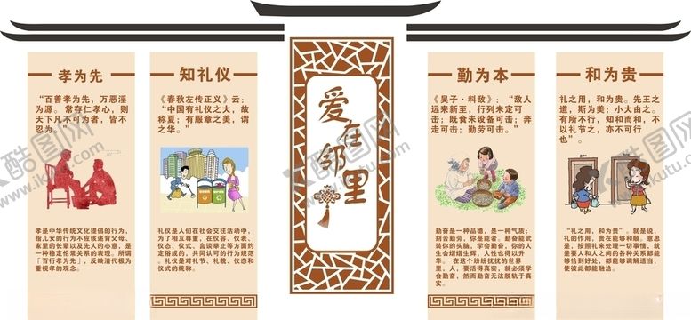 编号：44137507131947178950【酷图网】源文件下载-社区文化墙