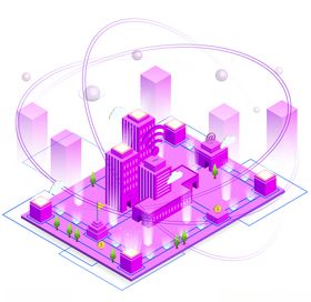 科技城市插画